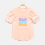 Peach Smile Puff Sleeve Top