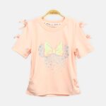 Peach Bow Knot Tee