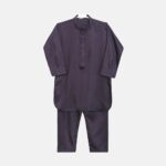 Boys Plum Kameez Pajama