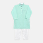 Boys Mint Green Kurta Pajama