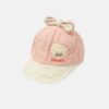 Peach Bow Bucket Hat 48 Cm