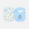 Blue Bear & Print Bib Set (2-Pack)