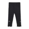 BLACK RIBBED BOW TROUSERS