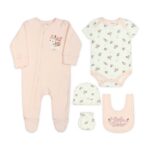 LITTLE SISTER LAYETTE SET (PEACH) GIRL
