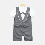 Grey Gentleman Romper
