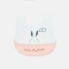 Minimalist White Bunny Silicone Bib
