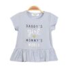 MOMMY’S WORLD BLUE PEPLUM T-SHIRT