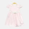 Pink Butterfly Embossed Frock