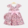 PINK SPRING FLORAL FROCK