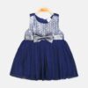 NAVY SHIMMER FANCY FROCK