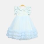 Sky Blue Frills Frock