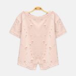 Pink Distress Tee