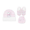 CAP SET PINK BEAR & STARS
