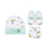 CAP SET GREEN CIRCUS TEDDY