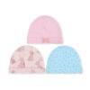 CAPS PK-3 PINK FLORAL BUNNY
