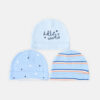 BABY CAPS PK-3 HELLO WORLD BLUE