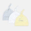 BABY CAPS PK-3 STARRY STRIPES & SUNSHINE