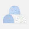 BABY CAP PK-3 BEAR BLUE