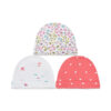 MULTICOLOR SEA KINGDOM GIRL CAPS PK-3