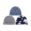 BLUE CLOUDY JUMBO BABY BOY CAPS PK-3