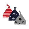 MULTICOLOR STARRY FLIGHT BABY BOY CAPS PK-3