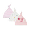 MULTICOLOR SMILEY LION GIRL CAPS PK-3
