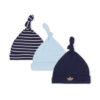BABY CAPS PK-3 MULTI COLOR STRIPES & CROWN