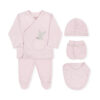 BABY GIRL GIFT SET FOXY PINK LINED BUNNY