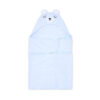 BATH TOWEL BLUE BEAR HOODED BOY