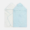 BATH TOWEL PK-2 SKY BLUE HODDED