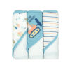 BATH TOWEL PK-3 & FACE TOWEL PK-3 GREEN & WHITE