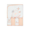 BATH TOWEL & 4 FACE TOWELS PINK FLORAL