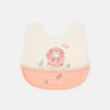 SILICONE BIB PEACH FOOD CATCHER