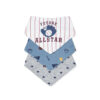 BIBS BANDANA PK-3 BLUE RUGBY CHAMP
