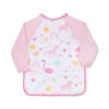 BIB COVER-ALL PINK HAPPY RAINBOW