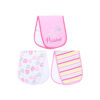 BURP CLOTH PK-3 PINK FORGET PRINCESS CALL ME PRESIDENT