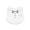 SILICONE BIB WHITE GENTLEMAN