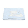 BLANKET BLUE MINKY TEDDY & BUNNY