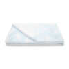 BLANKET BLUE FLORAL STAR EMBOSSED