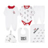 BABY BOY GIFT SET WHITE I LOVE MOM DAD
