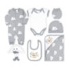 BABY BOY GIFT SET GREY WISHING STAR