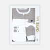 BABY BOY GIFT SET BROWN STRIPES