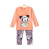BOY NIGHT SUIT PEACH MICKEY MOUSE