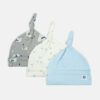 BABY CAPS PK-3 ICY BLUE TOP-KNOT