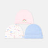 BABY CAPS PK-3 RAINBOW UNICORN