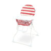 HIGH CHAIR RED STRIPES