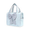 DIAPER BAG MINT BLUE BOW