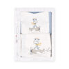 BABY BOY GIFT SET STONE BLUE GIRAFFE & HELICOPTER