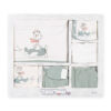 GIFT SET UNI SEX SAGE GREEN GIRAFFE & HELICOPTER