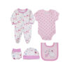 BABY GIRL GIFT SET PINK FLORAL LLAMA